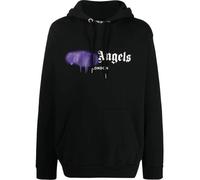 Palm Angels London Spray Paint Logo Black Hoodie