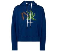 Men's Palm Angels Broken Palm Tree Navy Blue Hoodie - Size: 42/Regular