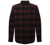 Palm Angels Mens Classic Logo Brown Flannel Overshirt Jacket Cotton - Size X-Large