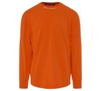 Palm Angels Mens Classic Logo Long-Sleeved T-Shirt - Orange - L - Orange