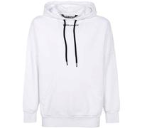 Palm Angels Mens Classic Logo White Oversized Hoodie Cotton - Size Medium