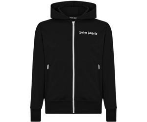 Palm Angels Mens Classic Track Black Hooded Jacket - Size Medium