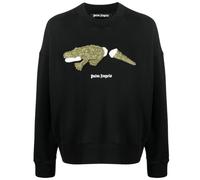 Palm Angels Men's Croco Logo Black Jumper | Size: Small Palm Angels Black S