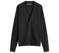 Palm Angels Men's Curved Logo Cardigan Black