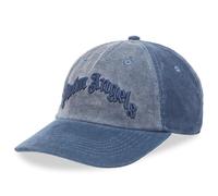Palm Angels Men's Curved Logo Corduroy Cap Vintage Black