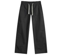Palm Angels Men's Curved Logo Loose Trousers Black