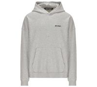 Palm Angels Mens Embroidered Logo Grey Hoodie - Size Large