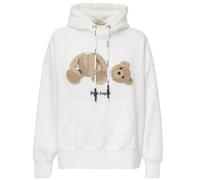 Palm Angels Mens Kill The Bear White Hoodie Cotton - Size Small