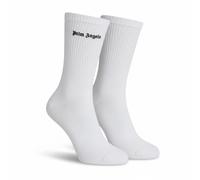Palm Angels Mens Long Cotton Socks PMRA001S24FAB0020110 - White - Size UK 6.5-8