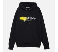 Palm Angels Mens Los Angeles Sprayed Hoodie Black - Size 2XS