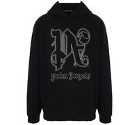 Men's Palm Angels Monogram Statement Hoodie 'Black/Off White' - Size: 38/Regular