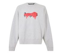 Palm Angels Mens Sketchy in Grey Red - Size Medium