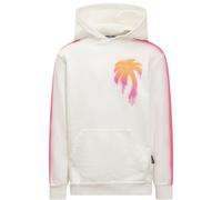 Palm Angels Mens Sprayed Tree Design White Hoodie - Size Large