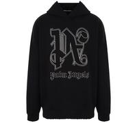 Palm Angels Monogram Statement Logo Black Hoodie