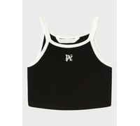 Palm Angels Monogram Tank Top Black White - M