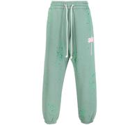 Palm Angels paint-splatter track pants - Green S