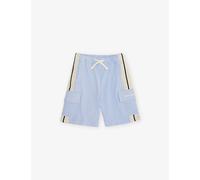 Palm Angels Palm Angels Contrast-Stripe Jersey Cargo Shorts Blu Bimbo/ Baby Blue 6 Years