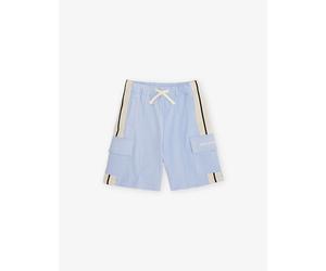 Palm Angels Palm Angels Contrast-Stripe Jersey Cargo Shorts Blu Bimbo/ Baby Blue 6 Years