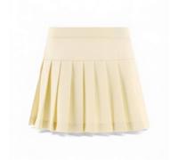 Palm Angels Pleated Mini Skirt White In Cream Cream XXS