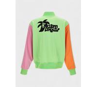 Palm Angels Shirt Collar Knit Track Jacket Light Green - XS