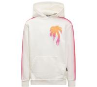 Palm Angels Sprayed Palm Tree Design White Hoodie