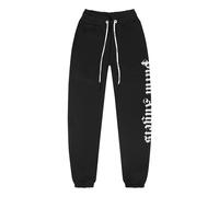 Palm Angels SS22 Side Logo Sweatpants 'Black White' PMCH010C99FLE0011001 M