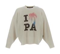 Palm Angels SS23 I Love PA Sweater 'Beige Black Pink' PMHE007S23KNI0080384 M