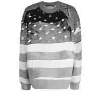 Palm Angels stars and stripes-print sweatshirt - Grey S