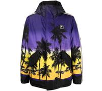 Palm Angels sunset-print hooded jacket - Purple S-M