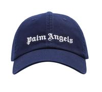 Palm Angels Unisex Adult Logo Baseball Cap - Navy Blue/White - Navy Blue/White - One Size