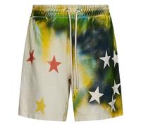 Palm Angels Unisex Adult Stars Sweat Shorts - Multicoloured - S - Multicoloured - 100% Cotton