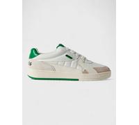 Palm Angels University Suede Trimmed Sneakers White Green - 6