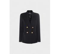 Palm Angels Waistband Double Jacket Navy Gold - Womens - XXS