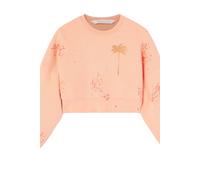 Palm Angels Women's Pxp Long Sleeve Crew Sweatshirt in Peach | Size: Small