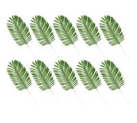 Palm Artificial Plants Leaves,Faux Jungle Plants Palm Fronds - Large Artificial Leaves Fronds, Faux Fake Tropical