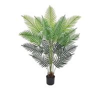 Palm Artificial Tree, Fake Plants Artificial Palm Tree, Large Aritificial Plant In Pot, Faux Silk Tropical Areca Palm, For Living Room Porch Balcony(120cm/3.9ft)