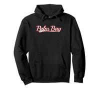 Palm Bay Florida Space Coast Vintage Varsity Distressed Pullover Hoodie
