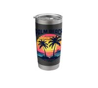 Palm Beach Florida Sunset Tropical Paradise Stainless Steel Insulated Tumbler