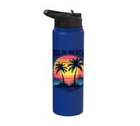 Palm Beach Florida Sunset Tropical Paradise Stainless Steel Insulated Water Bottle