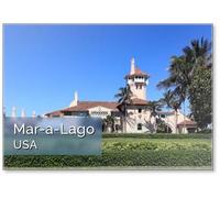 Palm Beach, Florida, USA - : The Mar-a-lago Resort in Palm Beach, Florida. Mar-a-lago Is A Resort and National Historic Landmark Owned by President Donald J. Trump., Fridge Magnet