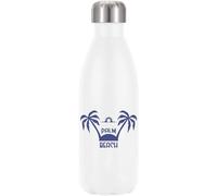 Palm Beach Minimalist Island Sunset Logo Vacuum Insulated Thermal Water Bottle White