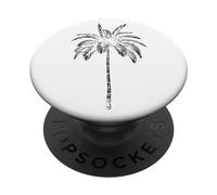 Palm Beachwear Beach Outfit Surfing Aloha Retro Palm Tree PopSockets Adhesive PopGrip