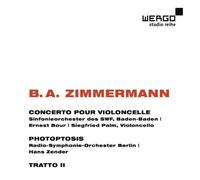 Palm/Bour/Zender - Zimmermann: Cello Concerto, Photoptosis, Tratto II