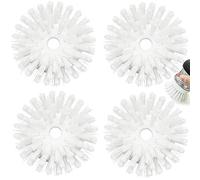 Palm Brush Refills for OXO Good Grips Soap Dispensing Dish Brush - 4 Pack Cleaning Replacement Brush Head for OXO Palm Brush(White)