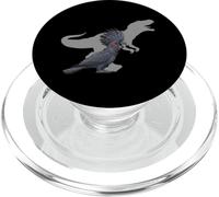 Palm Cockatoo with T rex Shadow Bird Lovers PopSockets PopGrip for MagSafe