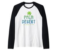 Palm Desert California Raglan Baseball Tee