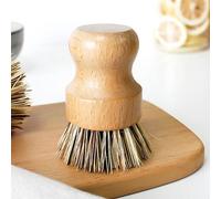 Palm Dish Brush, Washing up Brush with Short Handle Beech Wood Kitchen Brushes for Dishes for Kitchen Camping Cleaning or Any Pot Washing