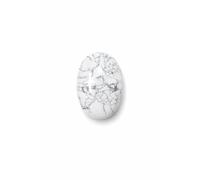 Palm Howlite Stone, Worry Stones, Natural Oval Worry Stone, Natural Stone Oval for Balancing Reiki, Therapy, Meditation (Howlite, 70-80g)
