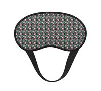 Palm Leaf and Flamingos Couple Print Adults Washable Eye Mask for Nap Light Blocking for Home Hotel Airplane Camping