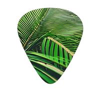 Palm leaf shape guitar pick, full print on one side, ABS material, varied thickness for a varied musical experience, ideal for guitars and ukuleles,